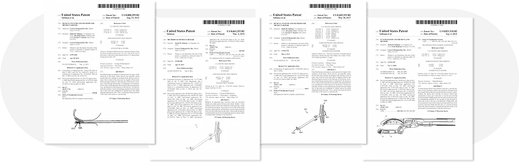 Patents and meniscus repair innovations at The Joint Preservation Center