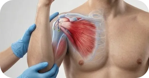 Physical therapy and guided motion during rotator cuff postoperative rehabilitation